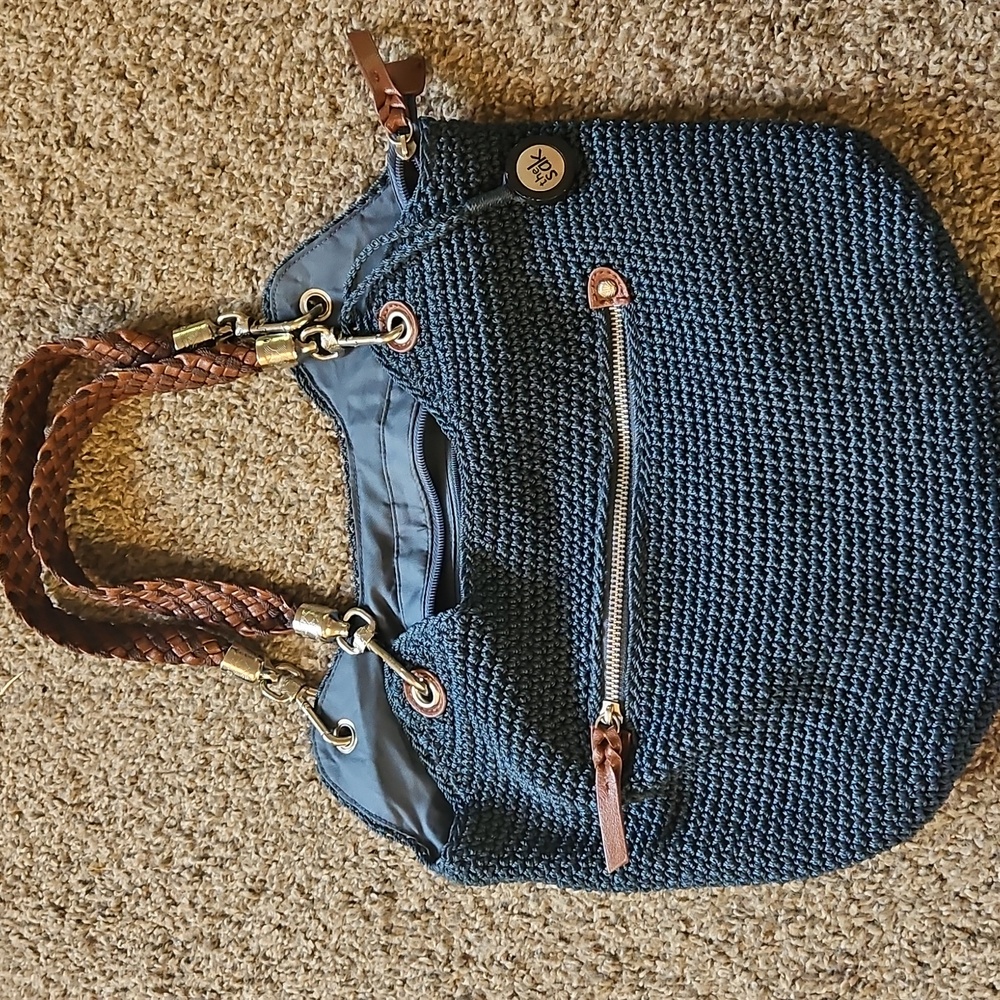 The Sak Blue Crochet Bag